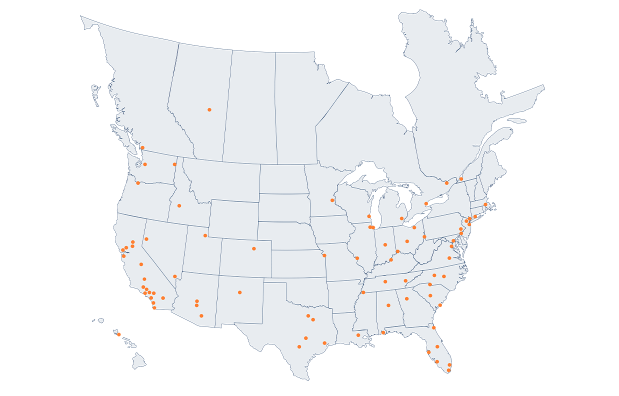 Marcus & Millichap Office Map Graphic 2026